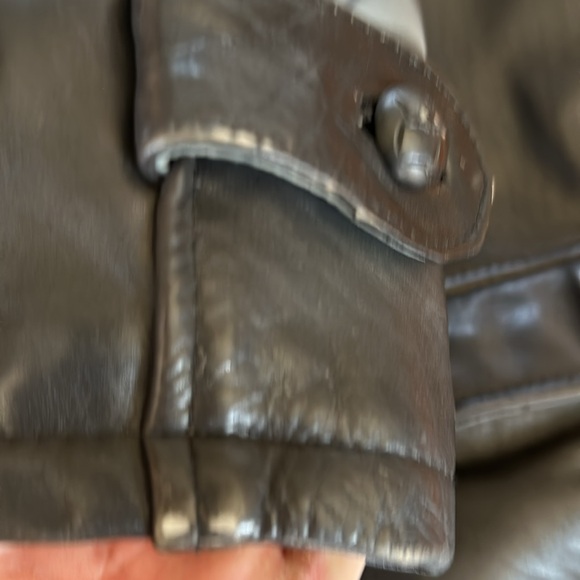 Vintage Leather coat jacket field coat - Picture 11 of 11